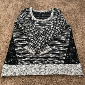 Maurice’s Plus Size Sweater with Lace Side Panels